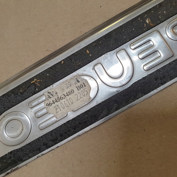 фото №4, Планка пороговая накладка перед хром peugeot 407 оригинальный номер