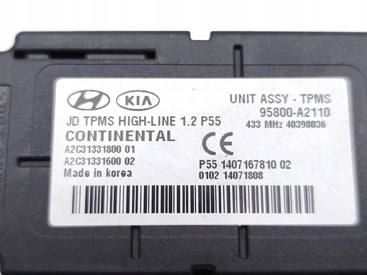 фото №7, Kia ceed блок управления / модуль контроля давления w шинах 1.4 cvvt бензин