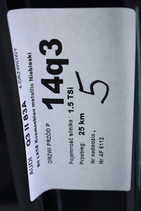 фото №13, Audi q3 ii 83a двері праві перед + зад сторона права передні + задні 2 sztu