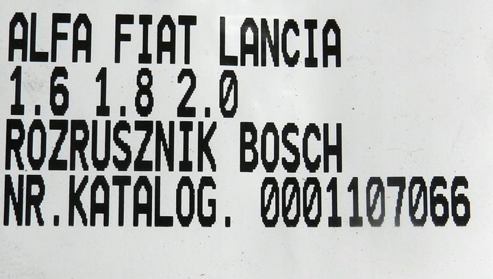 фото №8, Стартер alfa romeo fiat 1.6 1.8 2.0 0001107066