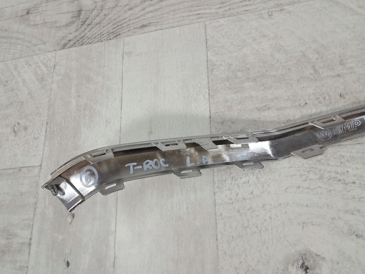 фото №7, Vw t-roc решётка планка хром бампера левый перед 2ga853711