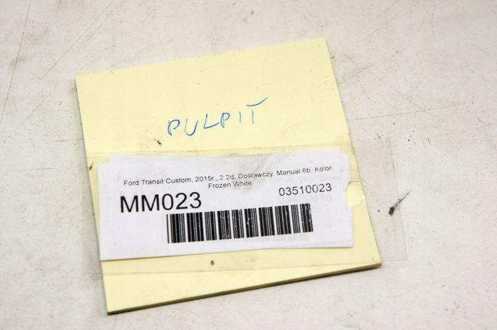 фото №7, Mm023 ford transit custom панель капот pulpit