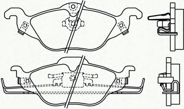 КОЛОДКИ ТОРМОЗНЫЕ ПЕРЕД OPEL ASTRA G 1998- 2005