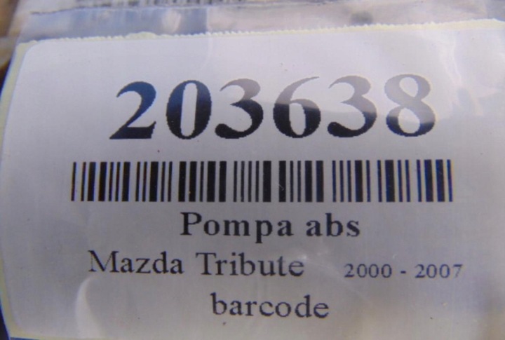 фото №8, Mazda tribute 2.0 b насос abs yl8t2c219ab
