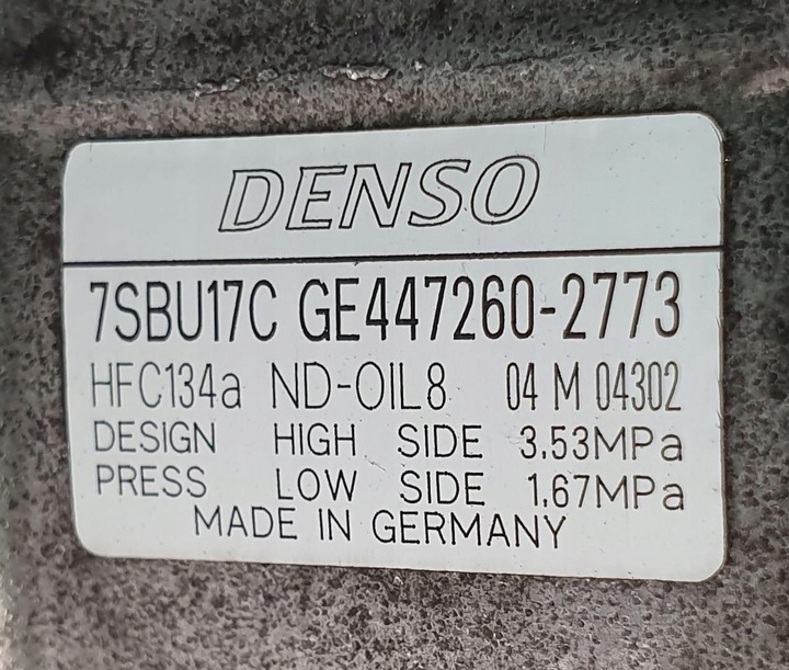 фото №6, Компресор кондиціонера bmw 5 f10 4.4 v8 9154072 7sbu17c