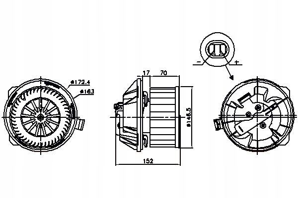 фото №2, Вентилятор вентилятор citroen c5 c5 i 1.8-3.0 03.01-08.04 nissens