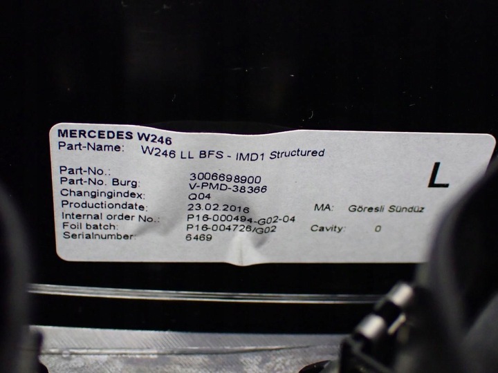 фото №8, Планка декоративна dekor панелі консолі решітка європа рестайлінг mercedes b w246 16r