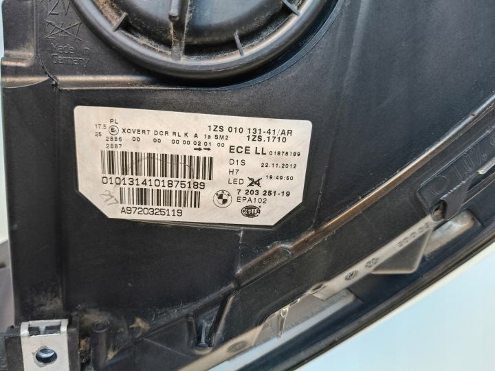 фото №11, Фара ліва фара bmw 5 f10 f11 10-13 ксенон led поворотний