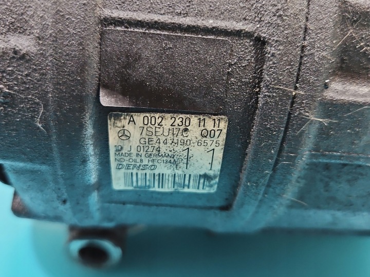 фото №6, Компресор кондиціонера mercedes w221 a0022301111 7seu17c ge447190-6575