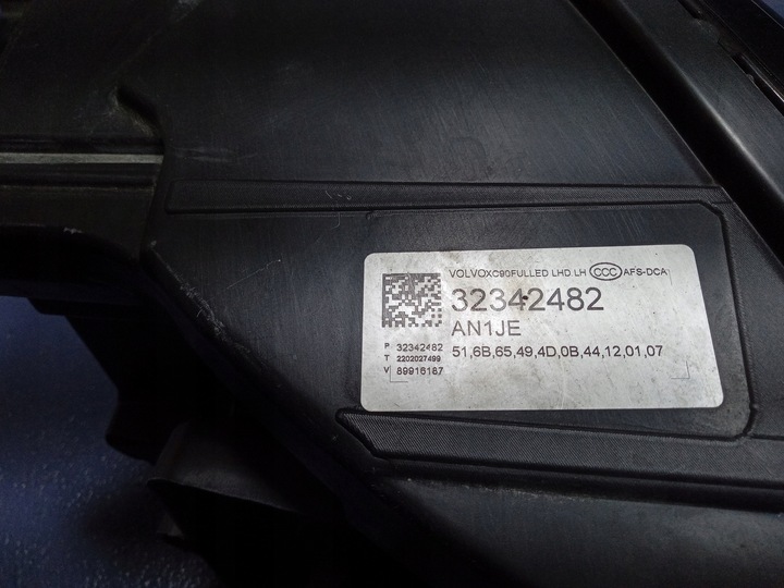 фото №6, Volvo xc90 ii рестайлинг фара левый полный led eu 32342482