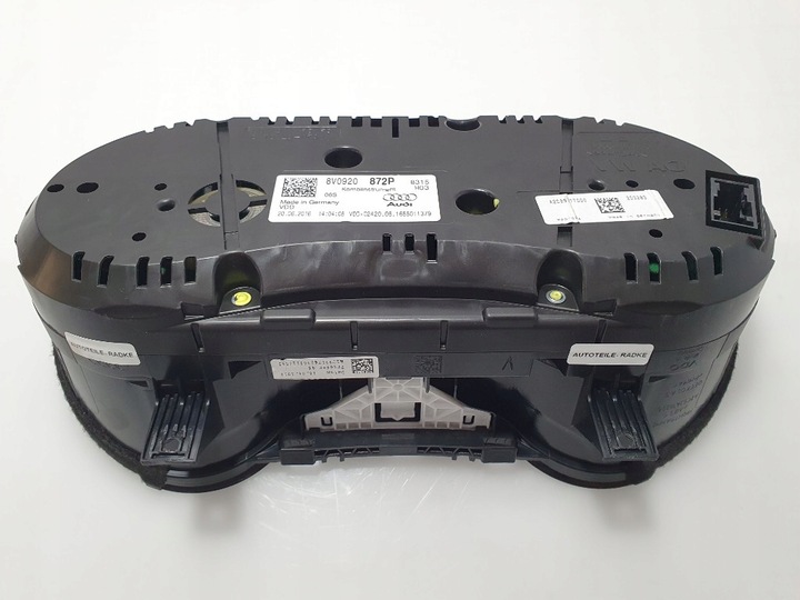 фото №10, Audi a3 8v sportback 2016 2.0tdi 8v0920872p спідометр  манометр європа супер стан