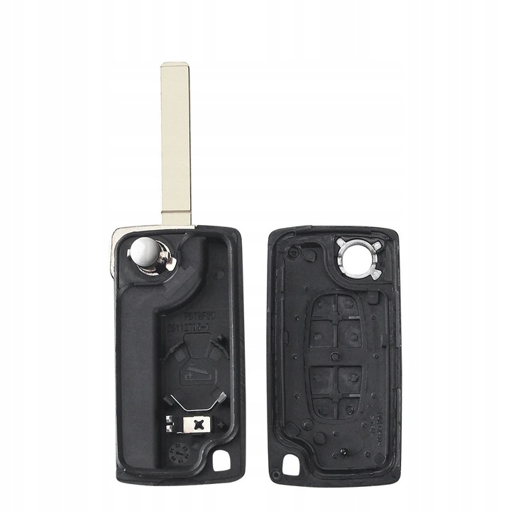 фото №10, Корпус ключа pilot peugeot 207 307 308 407 607 partner 2 кнопки hu83