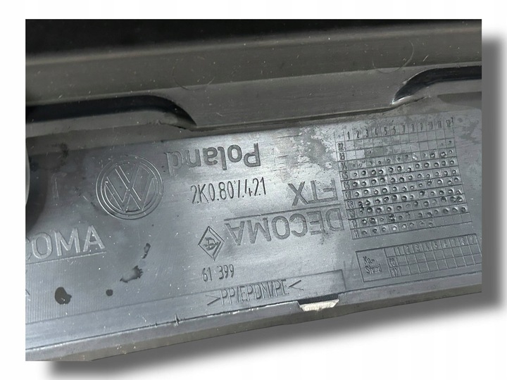 фото №5, Volkswagen caddy iii 3 2003- бампер зад задний 2k0807421 новое org $j