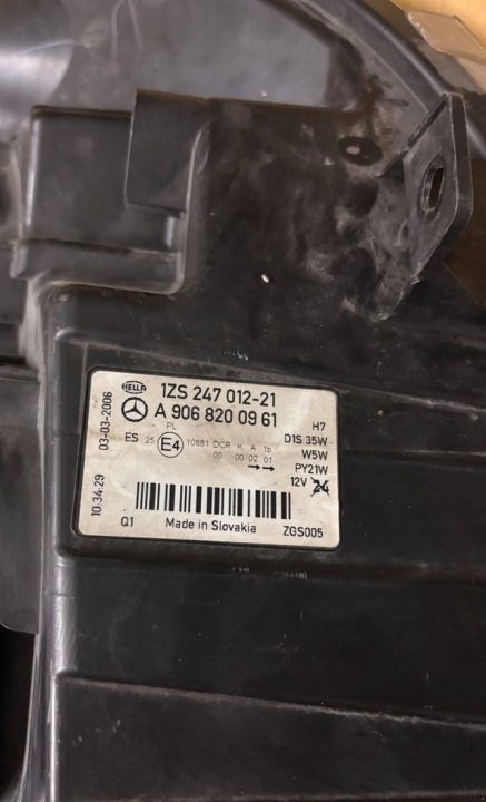 фото №6, Mercedes sprinter 906 фара ліва передня перед ксенон a9068200961
