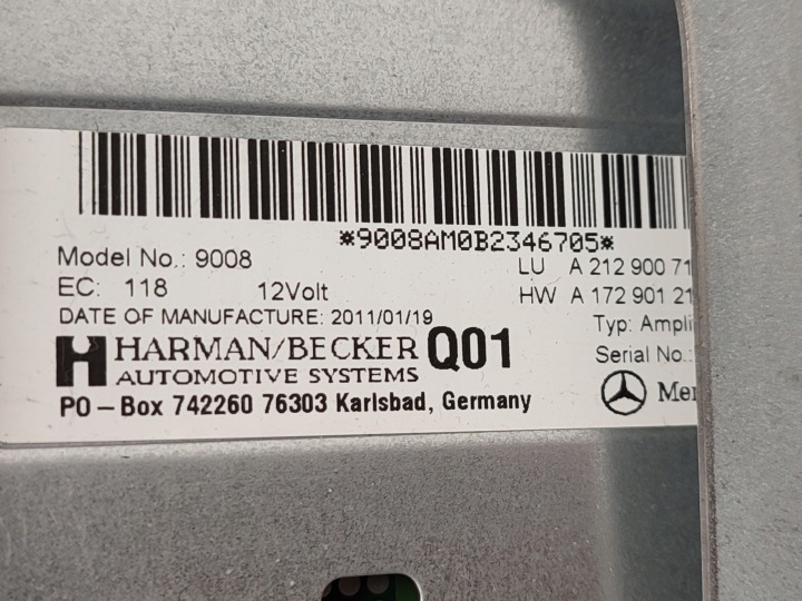 фото №13, Озвучивание harman кардон динамик сабвуфер усилитель mercedes w207