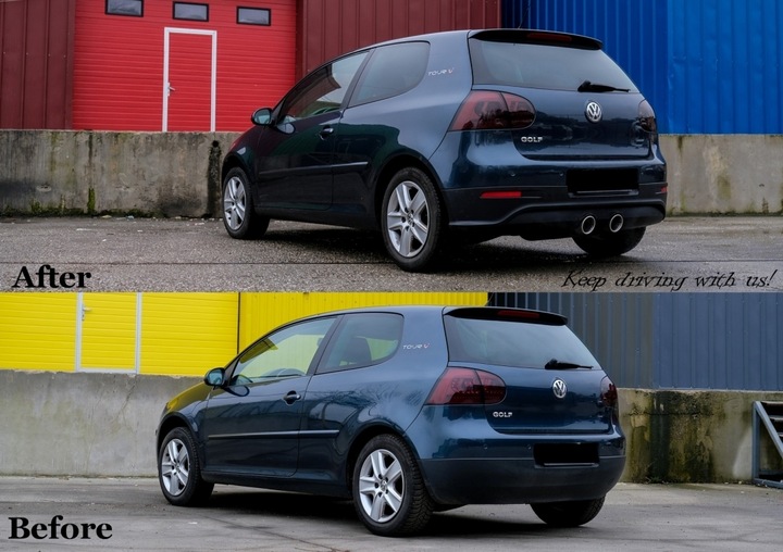 фото №12, Подовжувач заднього бампера do vw golf 5 v 03-07 дифузор r32 вигляд