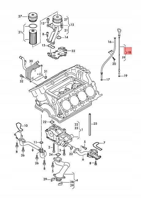 фото №5, Wskazówka масла vag audi a6 a8 q7 2005-2015 оригінальна запчастина 079115611r