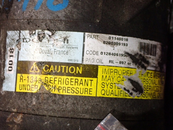 фото №7, Renault scenic ii 1.9 dci компрессор компрессор кондиционера 8200309193