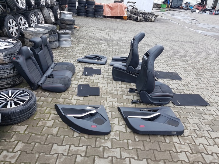 фото №6, Mercedes cla w117 13r- sedan сидіння шкіряні алькантара диван європа