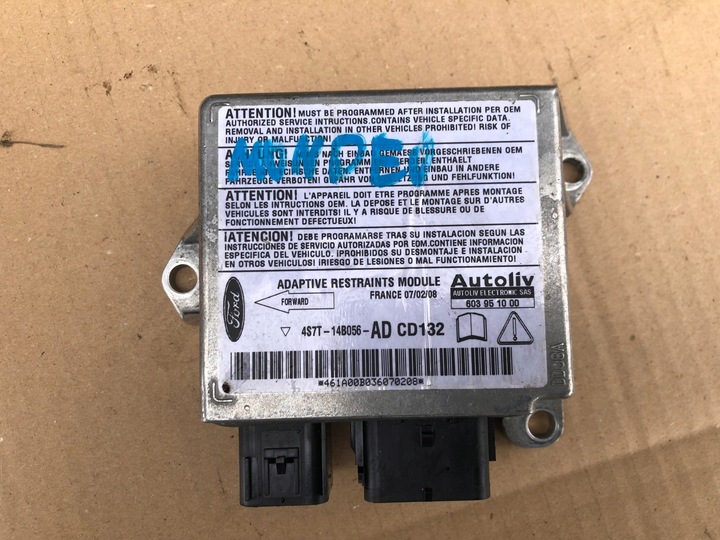 фото №1, Датчик модуль подушка безопасности ford mondeo mk3 2003-2007 4s7t-14b056-ad