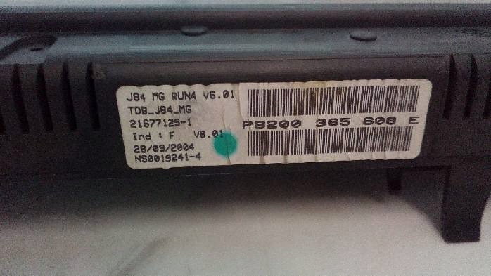 фото №6, Спидометр renault grand scenic 1,9dci 8200365608e