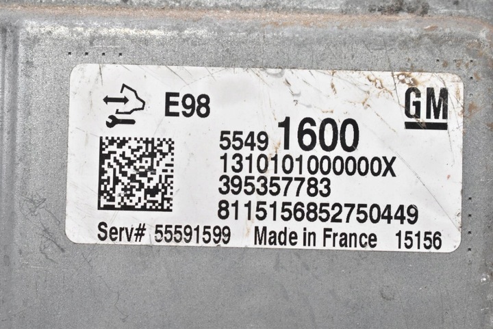 фото №7, Блок керування двигуна 55491600 395357783 opel astra 4 iv j 1.6 cdti 110 km