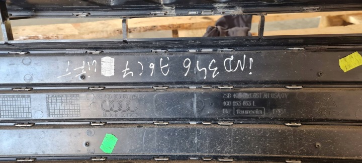 фото №11, A6 c7 4g рестайлинг центральная решётка бампера хром sline 4g0853651ag