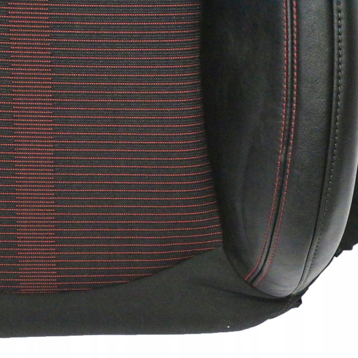 фото №10, Mini r60 спинка сидіння лівий перед спортивні шкіра równoległe лінія червоний