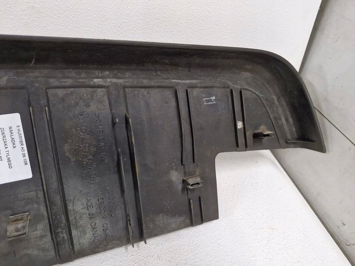 фото №11, Hummer h3 06-10r накладка бампера заднього бампер зад оригінал