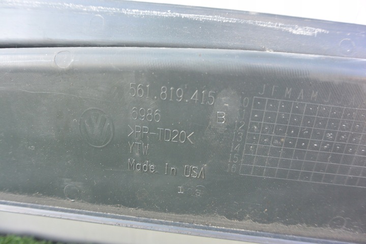 фото №8, Панель под лобовым стеклом пластиковый 561819415 vw passat b7 b8 usa