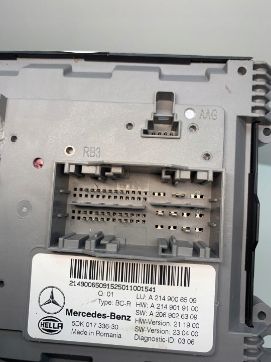 фото №7, Mercedes w214 блок керування  блок комфорту оригінал (блоки керування бортовою мережею) bcm a2149006509