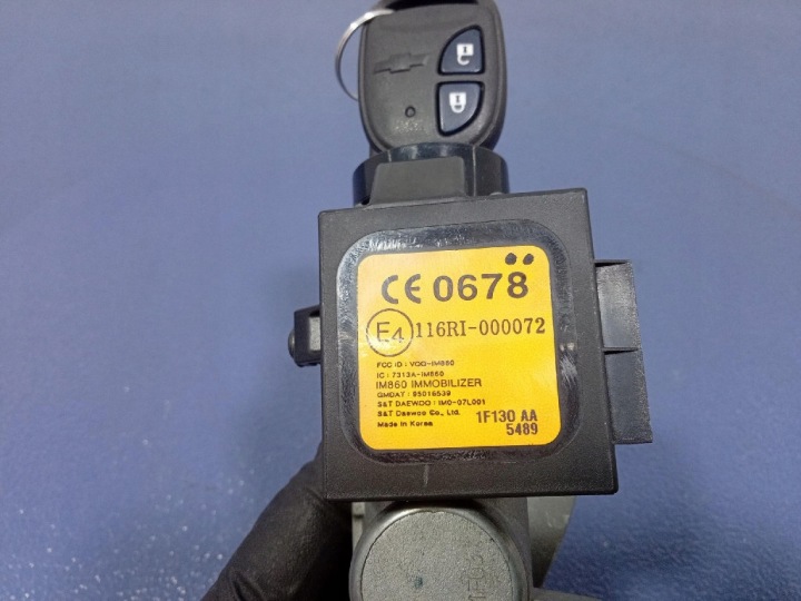 фото №5, Chevrolet spark iii m300 09- замок запалювання ключ вкладиші 95016539