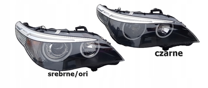 фото №14, Комплект фары линза bi led bmw e60 e61