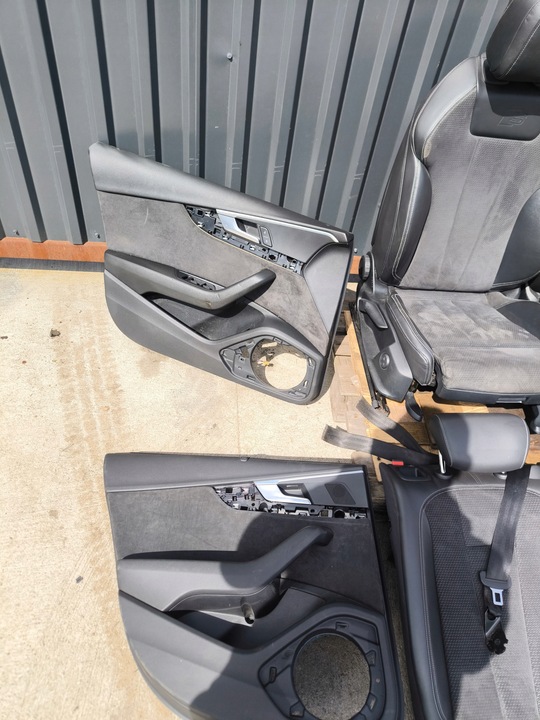 фото №11, Сиденье сиденья кожа комплект s line audi a4 b9 кожа алькантара ролеты подогрев