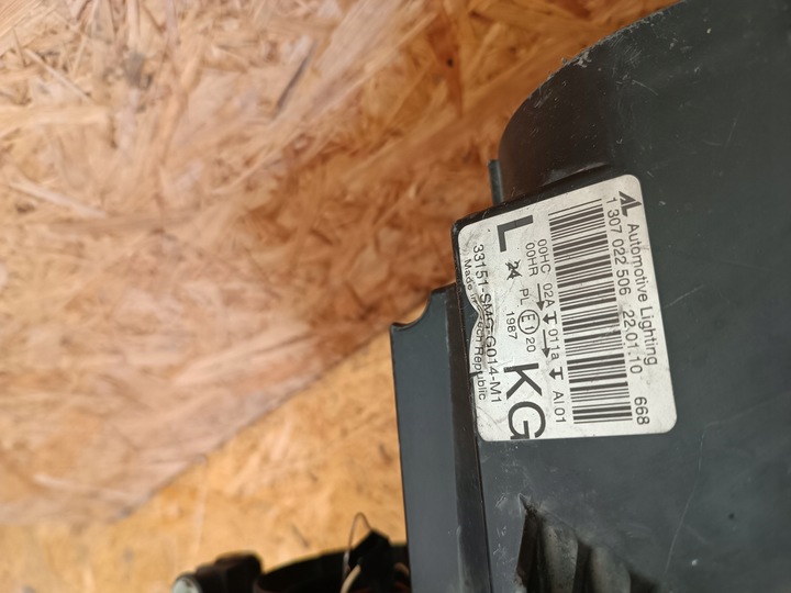 фото №8, Лампа левый перед eu 33151-smg-g014-m1 honda civic viii 8 ufo