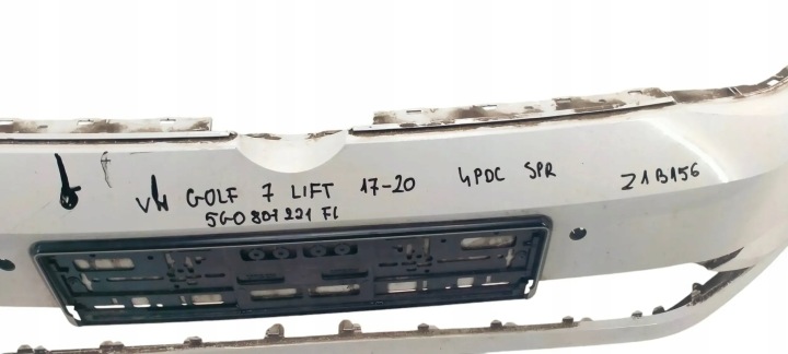 фото №6, Vw golf vii 7 рестайлінг 17-20 бампер передній перед 4xpdc 5g0807221fl