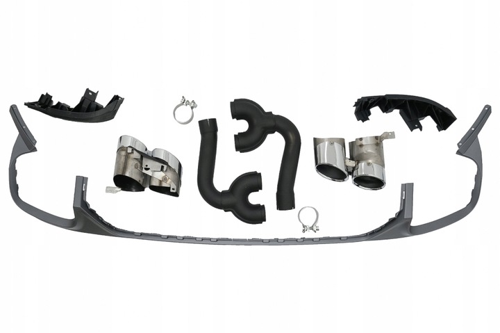 фото №8, Диффузор бампер спойлер audi q8 s line 2018-