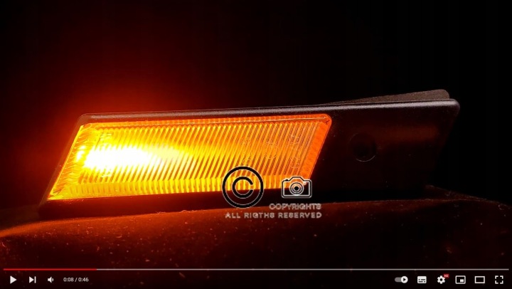 фото №12, Динамичный чёрные поворотники led bmw e24 e28 e30 m3m5 тонированный pływające