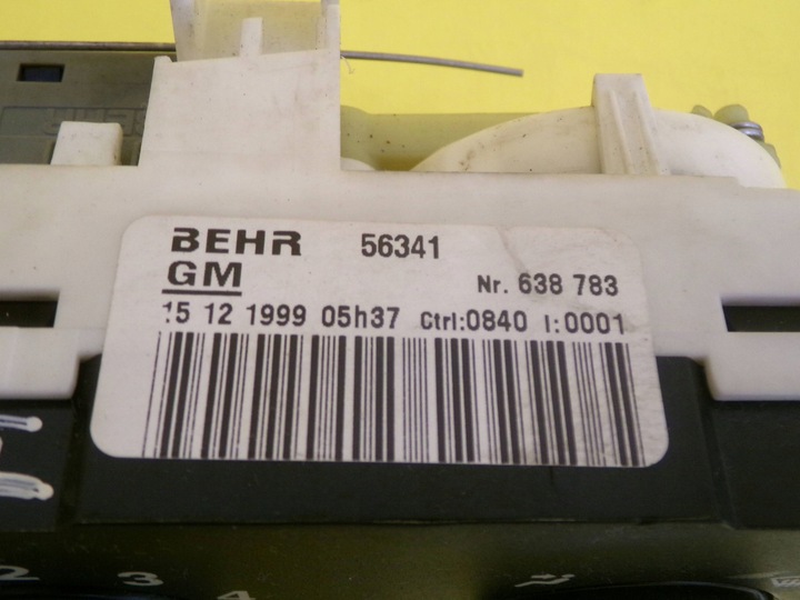 фото №6, Панель управление воздуховод кондиционера opel astra g 56341 nr1081