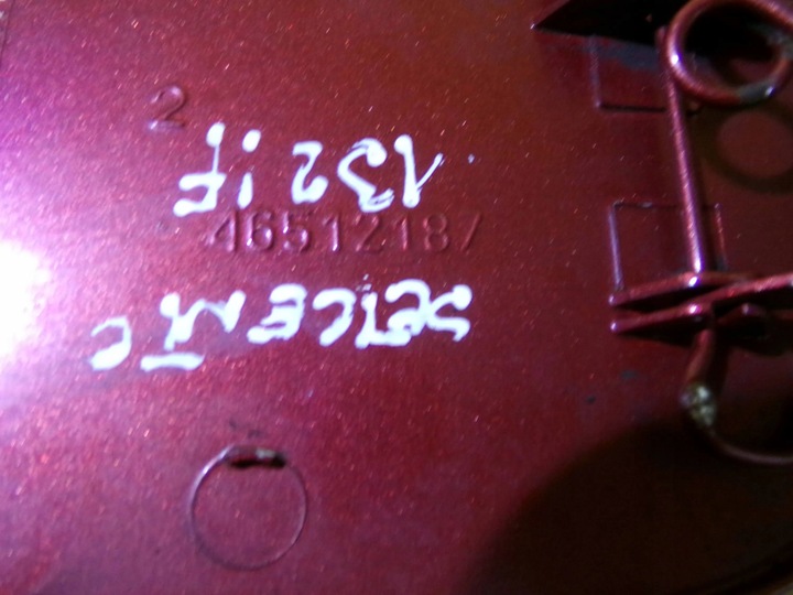 фото №6, Кришка заливання пального fiat seicento 46512187 код lak: 132/f nr272