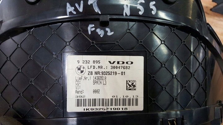 фото №5, Bmw 4 f32 n55 спидометр приборы бензин 9325219