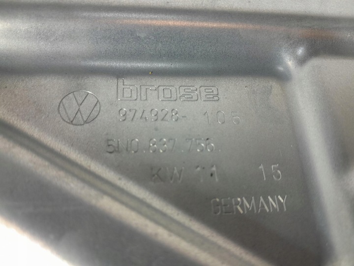 фото №4, Tiguan i fl підйомник вікна перед правий 5n1837730g