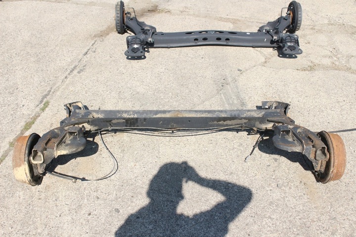 фото №8, Балка подвешивание зад ось renault kangoo ii барабаны