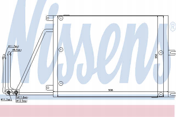 фото №15, Радиаторов кондиционера nissens 94623 1850051