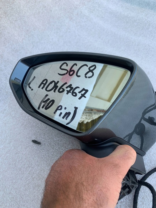 фото №14, Audi a6 s6 c8 4k 2019- зеркало левая lz7s оригинал 10 pin фотохромный европа