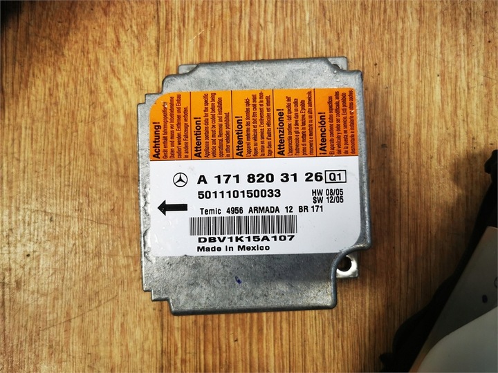 фото №9, Mercedes slk w171 r171 подушка безопасности подушки натяжители натяжители ремней датчик демонтаж