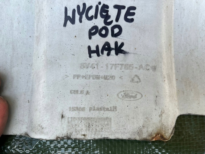 фото №14, Ford kuga mk1 бампер зад задний pod датчики pdc комплектный 08-12r цвет 58