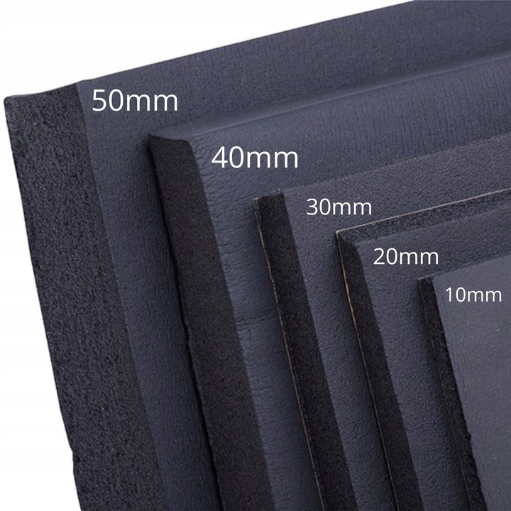 фото №13, Пена акустическая коврик шумопоглощающая samoprzylepna abm 13mm 50x100cm