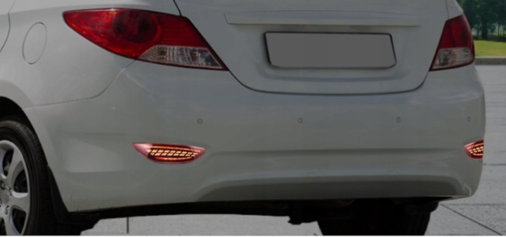 фото №6, 2 x фара бампера заднее для hyundai accent 2012-2017