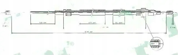 фото №1, Трос гальма ручного c0936b lpr audi seat a3